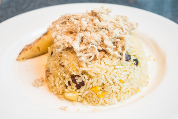 Fried rice with pineapple