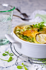 Casserole with zucchini