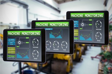 Composite image of tablet pc