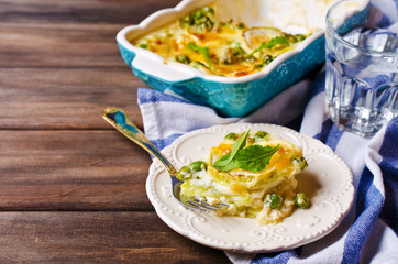 Casserole with zucchini