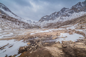 Fototapeta na wymiar Autumn in Yading national level reserve