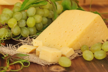 Cheese and grape