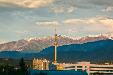  tv  tower hill mountain Almaty