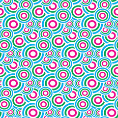 Abstract seamless with colorful circles