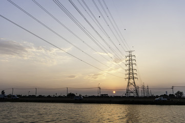 Posted electric evening sky.