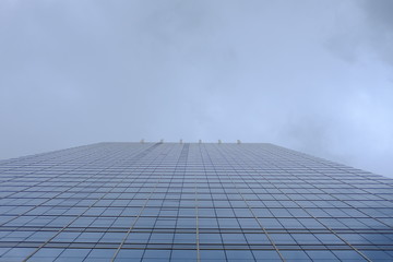exterior of glass building