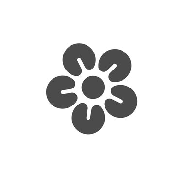 vector flower  and sun  icon logo vector ,healthy products