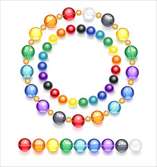 Necklace of Multicolored Beads