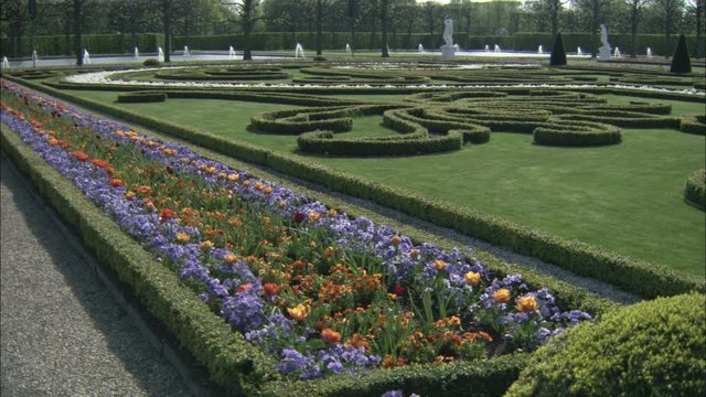 Parterre designs in Herrenhausen Gardens at Hannover, Germany