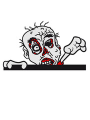 climbing wall wall frame signboard text tea party zombies evil disgusting monster horror halloween zombie design