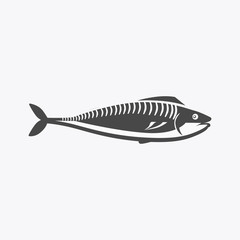 Fish Icon Design Flat Isolated