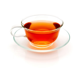 cup of tea isolated on white