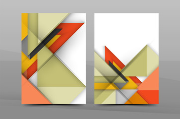 Colorful fresh business A4 cover template - flyer, brochure, book magazine and annual report