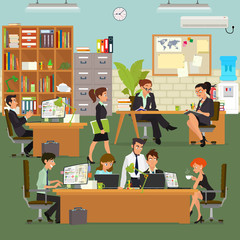 scenes of people working in the office.