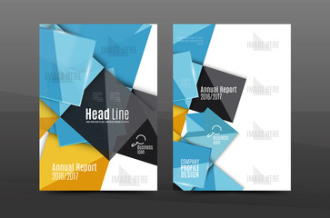 Fototapeta premium Annual report cover