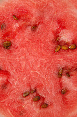 Red texture of sweet watermelon
