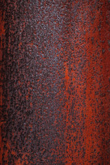 Close up rusty steel texture, vertical 