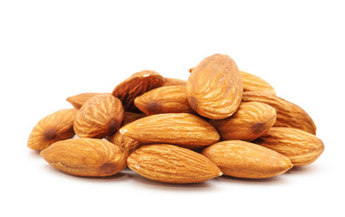 Almond isolated on white