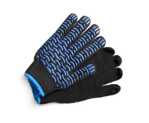 Workers gloves isolated on white background