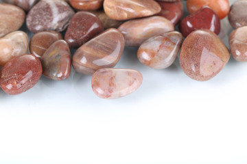 Natural smooth stones for background 