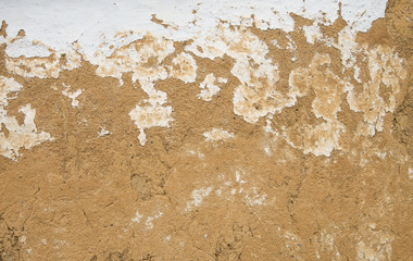 background of clay wall