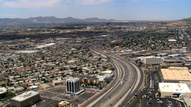Freeway east of El Paso. Shot in 2007.