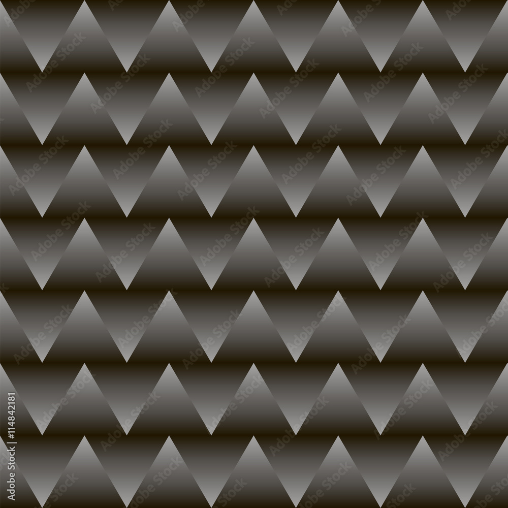 Poster Seamless pattern of triangles with gradient