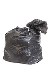 Black garbage bag