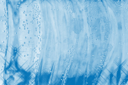 blue water drops abstract background
