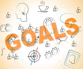 Business Goals Means Objective Achieve And Corporation