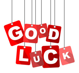 Obraz na płótnie Canvas good luck, red vector good luck, flat vector good luck, background good luck