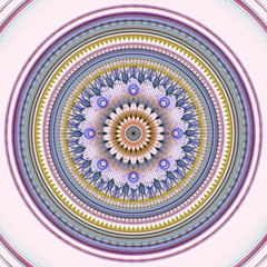 Abstract mandala flower - digitally generated image