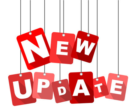 new update, red vector new update, flat vector new update, background new update