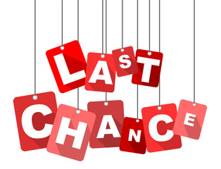 Obraz na płótnie Canvas last chance, red vector last chance, flat vector last chance, background last chance