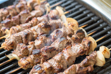 Lamb skewers home made