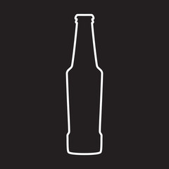 Beer bottle vector icon