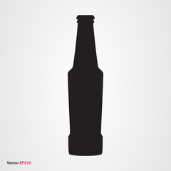 Beer bottle vector icon