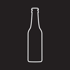 Beer bottle vector icon