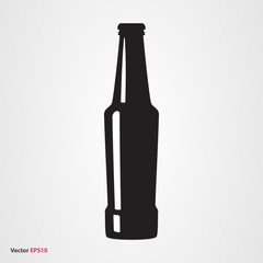 Beer bottle vector icon