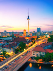 Skyline Of Berlin in the evening
