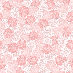 Seamless background with roses - 114850320