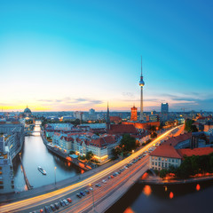 Skyline Of Berlin in the evening
