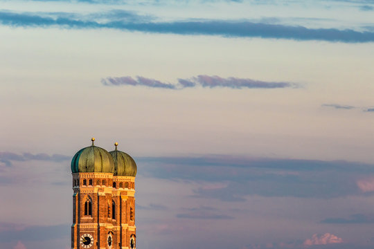 M&uuml;nchen Panorama Skyline Frauenkirche