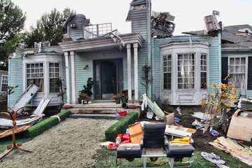 House damaged by disaster - 114851591