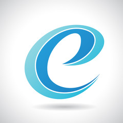 Logo Shape and Icon of Letter E, Vector Illustration