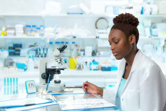 African scientist, medical worker, tech or graduate student