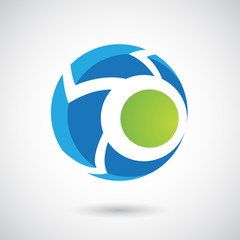 Logo Icon of a Rounded Arrow Vector Illustration