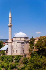 Fototapeta na wymiar Koski Mehmed Pasha Mosque in Mostar Bosnia and Herzegovina.