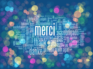 Nuage de Tags "MERCI" © Web Buttons Inc