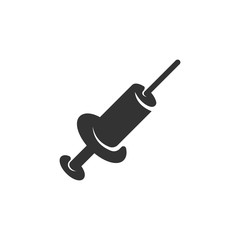 Syringe icon isolated on white background